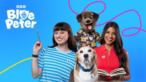 Abby, Hacker, Henry and Shini from Blue Peter