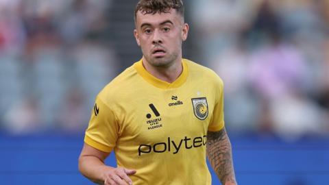Alfie McCalmont in action for Central Coast Mariners